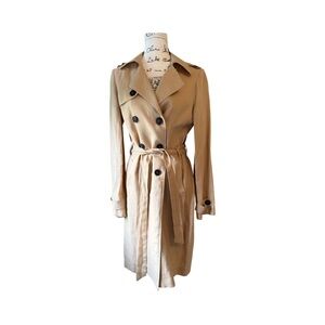 Eva Franco Women’s 100% Linen Trench Coat Size S  Excellent Condition